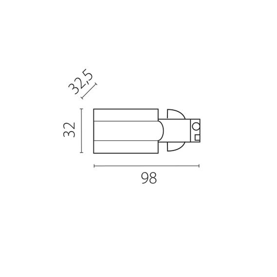 Питание боковое к треку 5040xx-(F)/(R) Quattro Lightstar 504117-FRPS