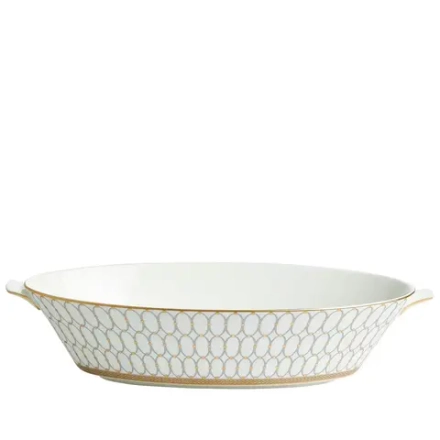 Wedgwood Овальная чаша Renaissance Grey 33,9 см