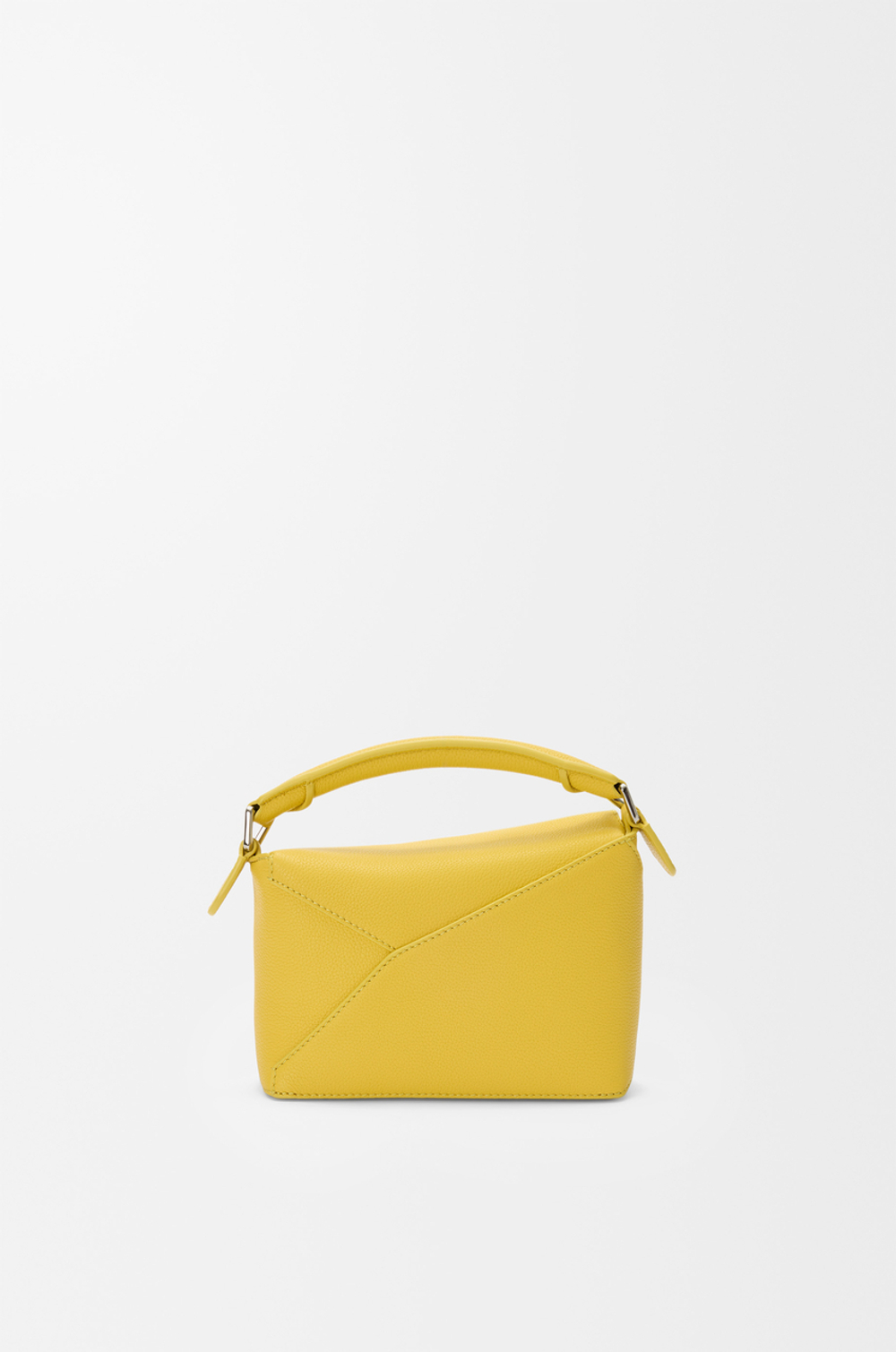 Loewe Мини-сумка Puzzle Edge из мягкой зернистой телячьей кожи, желтый