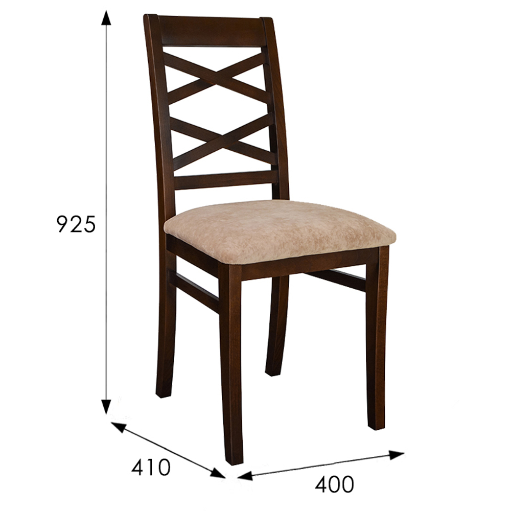 Стул Мебелик Араго орех, мокко