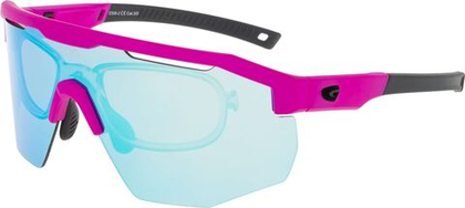 Спортивные очки с диоптриями GOG Argo / Matt Neon Pink-Black / White-Blue Lens