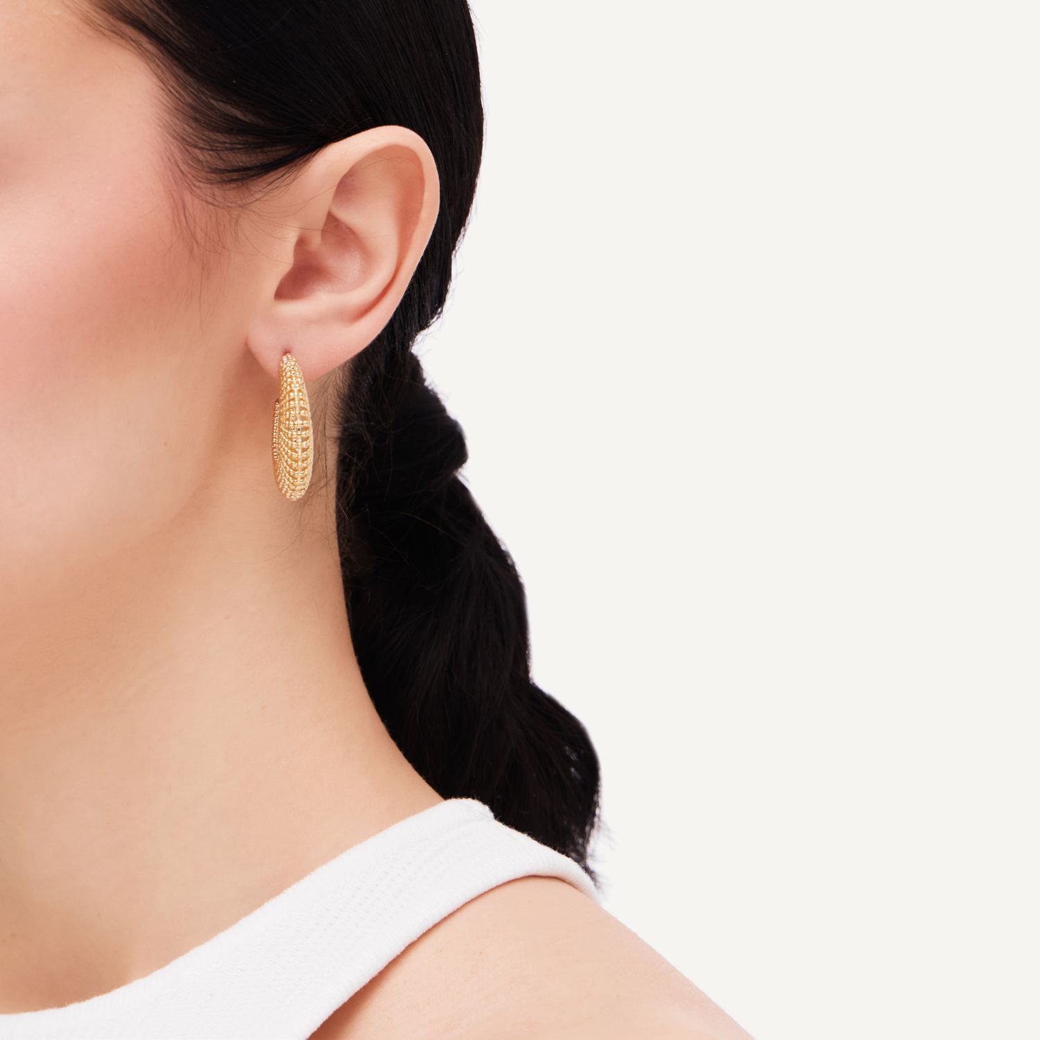 Серьги Dotty Carving Earrings – Gold