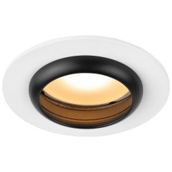 Светильник встраиваемый алюминиевый ЭРА KL109 WH/BK под лампу MR16 GU5.3 белый/черный матовый | Алюминиевые встраиваемые светильники