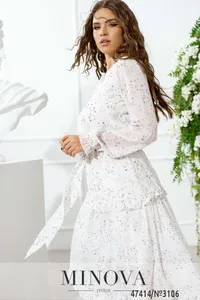 Платье 3106-белый Minova
