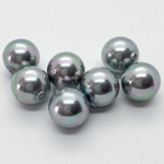 &quot;Майорка&quot; полупросверленная, цвет серый, 10 мм, цена за 1 шт