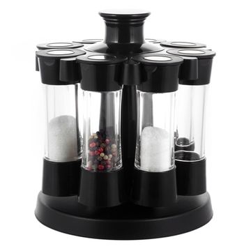 Набор ёмкостей для специй 8 шт. Kamille КМ-7051 на круглой подставке