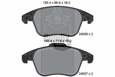 BENDIX Braking - BPD1393-BEN - Brake Pad Set, disc brake