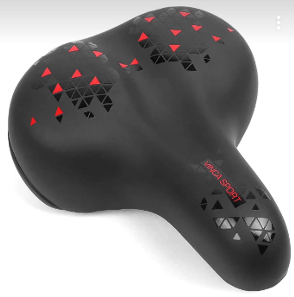 Седло комфортное, 250*200мм, черное, Vinca Sport VS 63 black