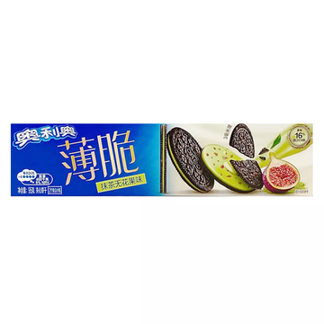 Печенье OREO Thin Crisp Matcha Fig со вкусом зелёного чая с инжиром, 95 г (Китай)