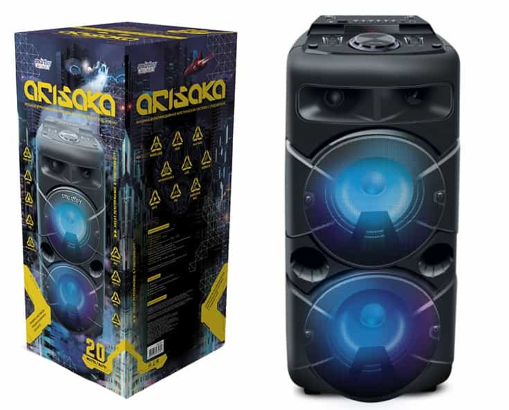 Колонка 2.1 SmartBuy ARISAKA, 20 Вт, Bluetooth, EQ, MP3-FM, микрофон (SBS-570)