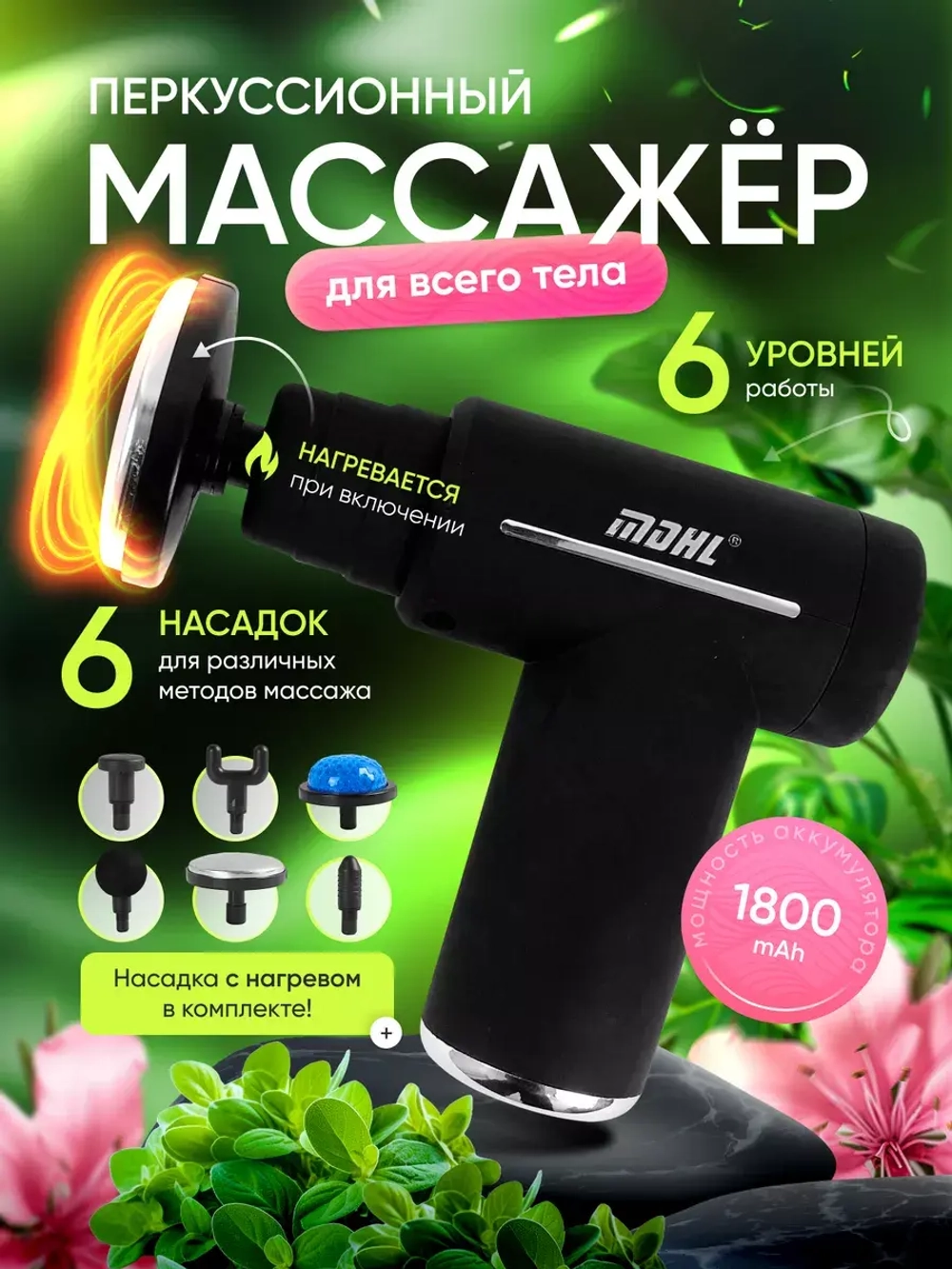 Массажер электрический MASSAGE GUN