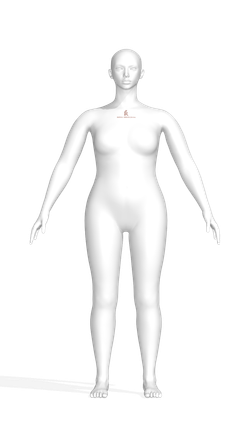 3D аватар манекена Моника