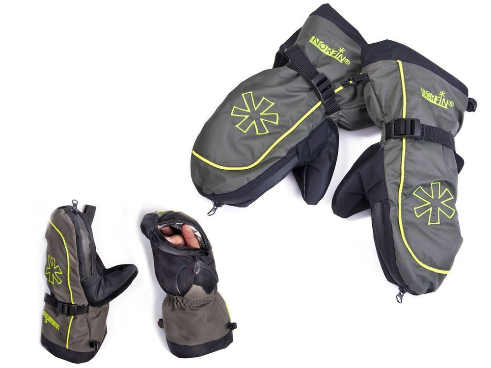 Варежки Norfin COMFORT ZIP GREEN размер L