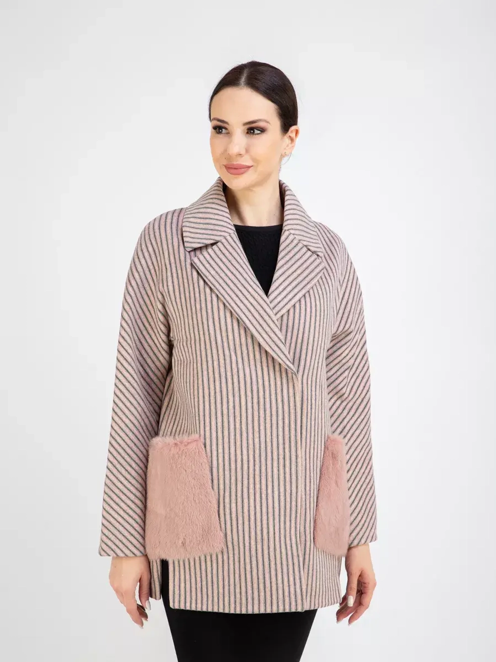 Пальто демисезонное короткое полупальто