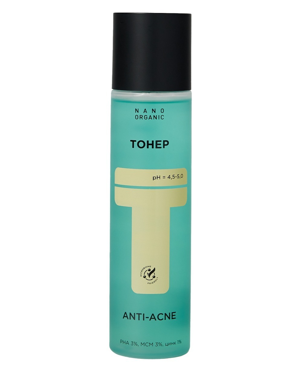 Тонер для лица Nano Organic Anti-Acne для проблемной кожи, ТМ NANO ORGANIC