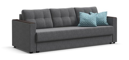 Диван прямой Атланта 3 SE Malmo серый