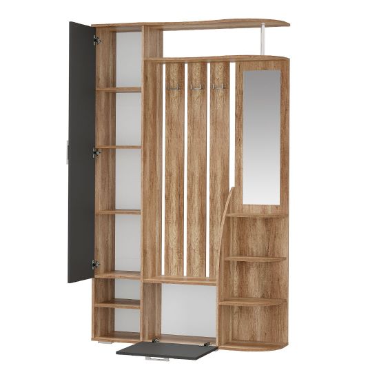 Агата ПР-03 bts Прихожая дуб каньон/графит, СП