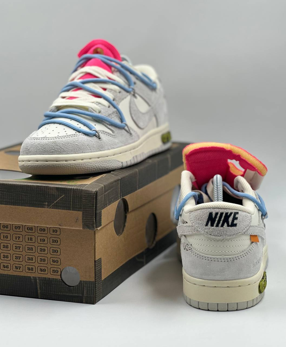 Кроссовки Nike Dunk Low Off-White #B190 (сер.)