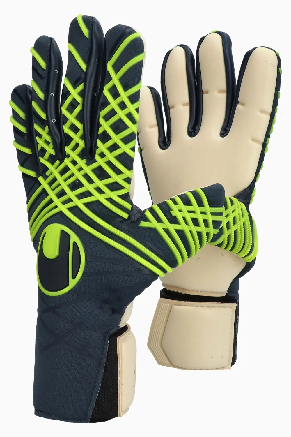 Вратарские перчатки Uhlsport Prediction Absolutgrip HN Fit - темно-синий