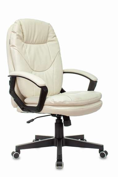 Кресло руководителя Бюрократ CH-868N слоновая кость OR-10 эко.кожа крестов. пластик