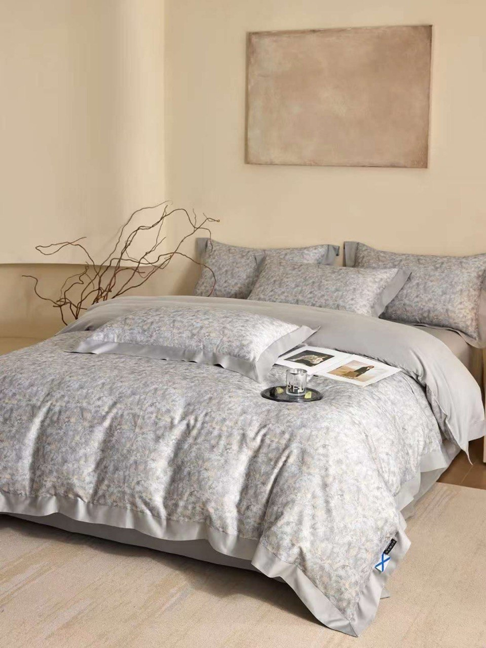 Набор с добавлением кашемира c одеялом Marble Beige