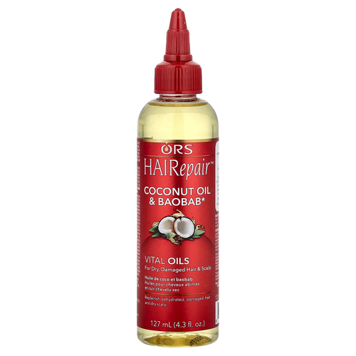 ORS, HAIRepair™, кокосовое масло и масла баобаба, для сухих, поврежденных волос и кожи головы, 127 мл (4,3 жидк. унции)