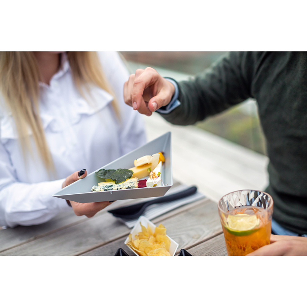 Менажница TANGRAM READY черная-белая-серая Koziol