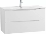 Тумба с раковиной BelBagno MARINO-CER-N-800-2C-SO-BL-P Bianco Lucido