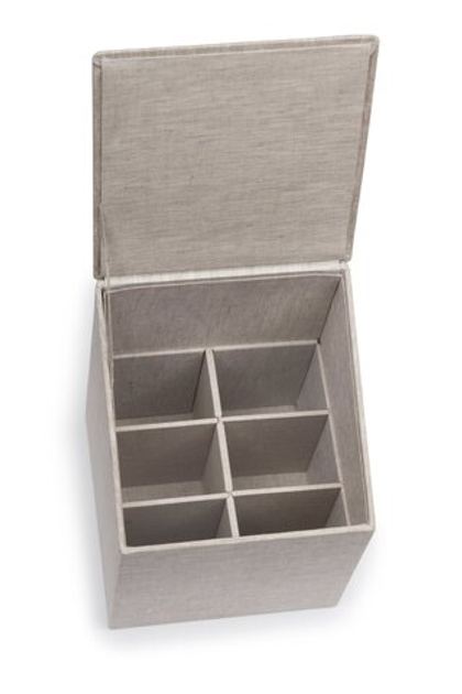 Бак/контейнер для хранения CUTLERY BOX Коробка для столовых Texteis Iris Серый