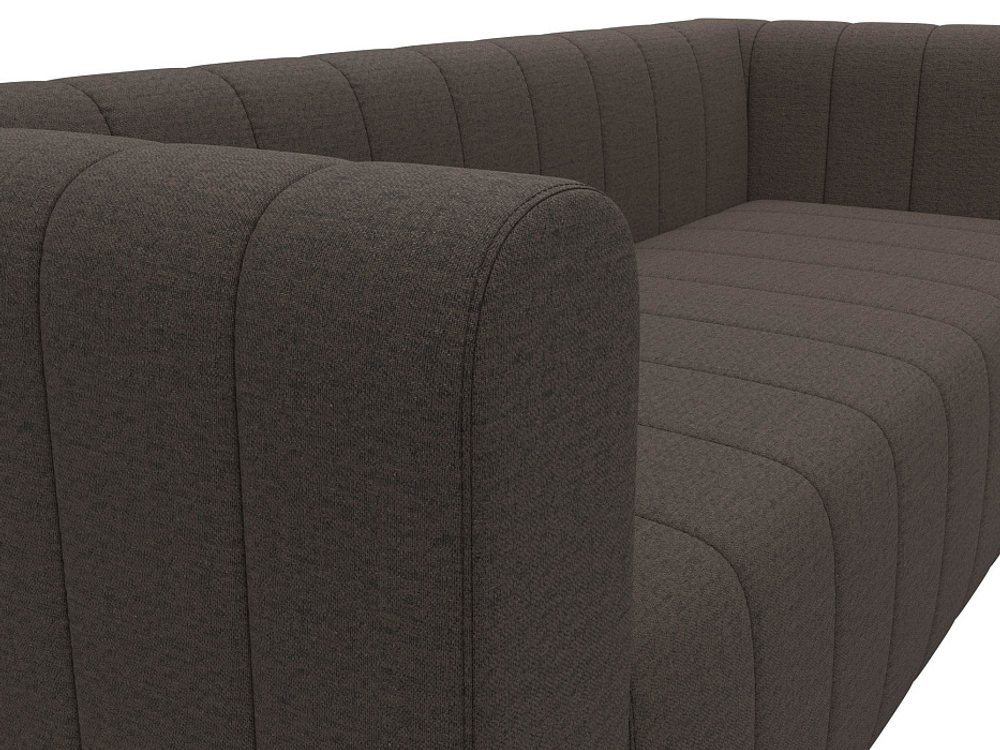 Диван прямой Лига-073 РОГОЖКА Амур 05 коричневый