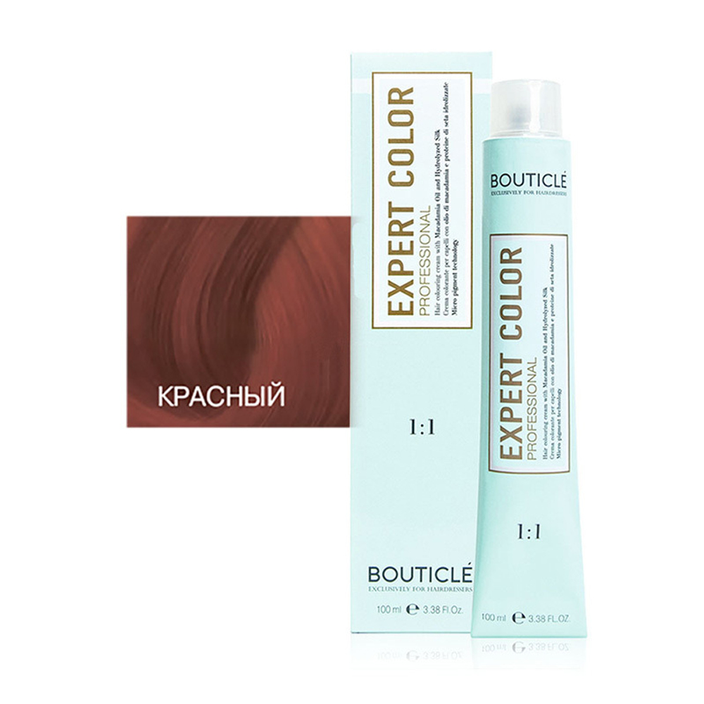 Профессиональный перманентный крем-краситель для волос Bouticle Expert Color Hair Color Cream цвет красный