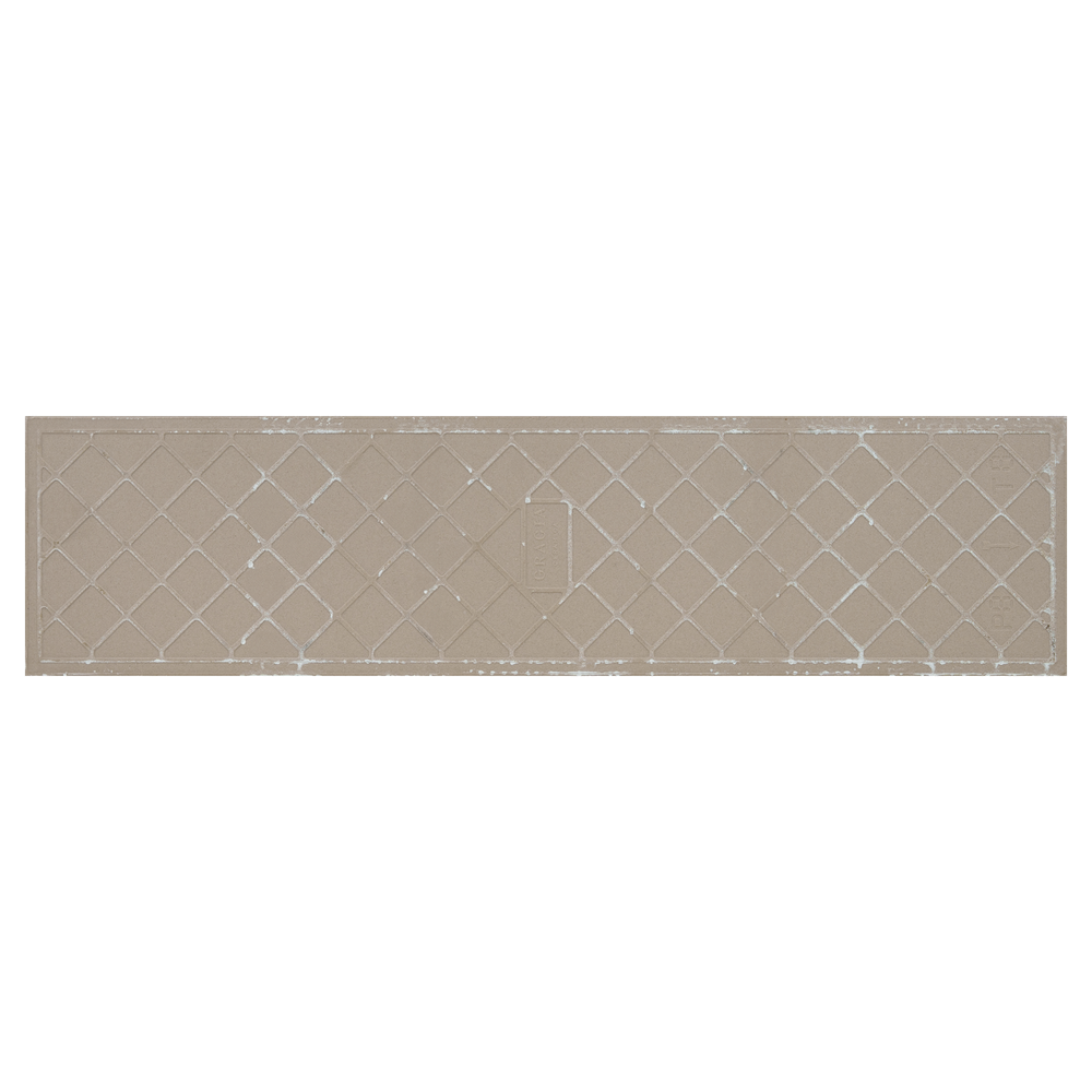 Глазурованный керамогранит Gracia Ceramica Vardi E5242D11801, 12.5x50 см 0.875 м² матовый цвет серо-бежевый