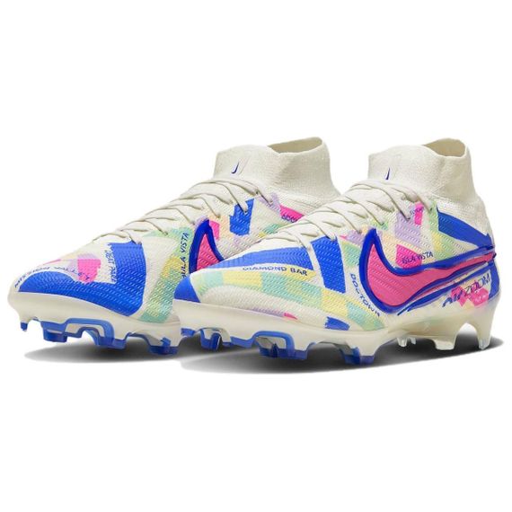 NIKE Mercurial Superfly 9 Футбольные бутсы Низкий Верх Синий Белый Розовый Мужские