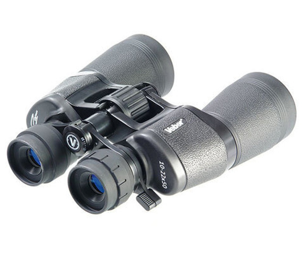 Бинокль Veber zoom 10-22x50 черный