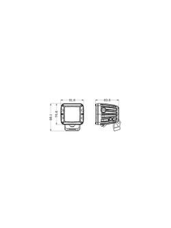 Светодиодные фары рабочего света AURORA 76x76 мм 40W LED
