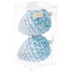 Ёлочные игрушки VERSAILLES «Персея» 11 см (набор 2 шт), Голубой