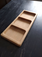 Менажница прямоугольная из массива бука.