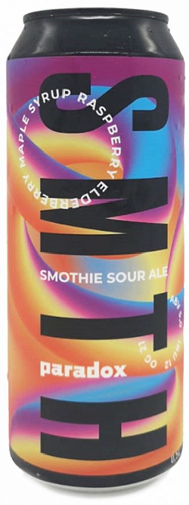 Пиво Парадокс СМТХ: Черная Смородина, Малина, Бузина, Кленовый Сироп / Paradox SMTH: Black Currant, Raspberry, Elderberry, Maple Syrup 0.5л - 10шт
