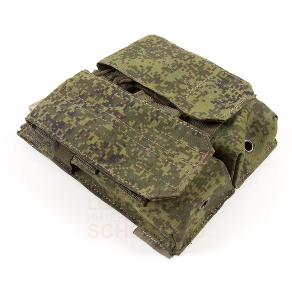 Подсумок Wartech MP-116 под 2 магазина АК/М серия клапан/резинка, Digital Flora
