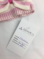 Шапка TT розовая с бантиком