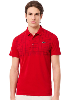 Мужское теннисное поло Lacoste Tennis x Novak Djokovic - red