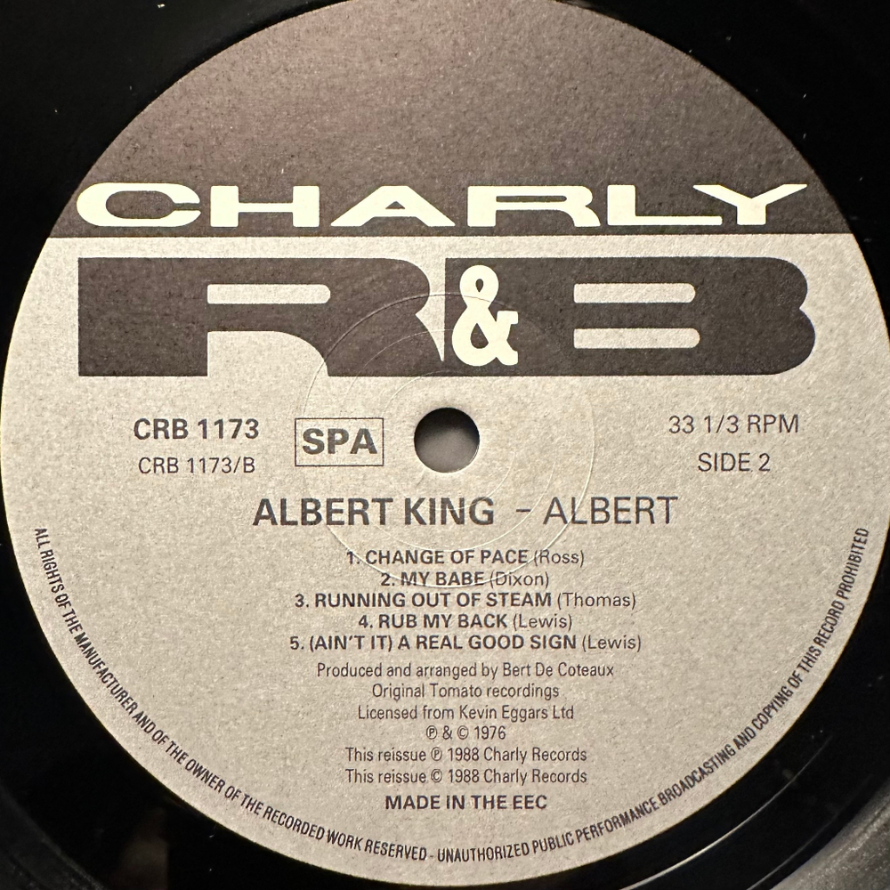 Albert King - Albert (Англия 1988г.)