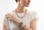Набор часы и браслет Coeur de Lion Silver-Green 7630/53-1705