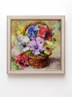 Картины на стену интерьерная на холсте 4 шт, 23*23 см