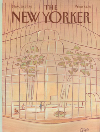 Журнал The New Yorker 10-11-1986