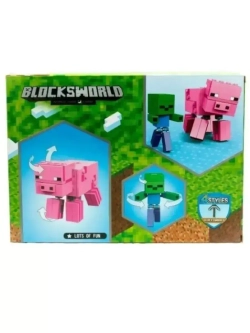 Конструктор Майнкрафт Свинья и Зомби 193 деталей 152-2