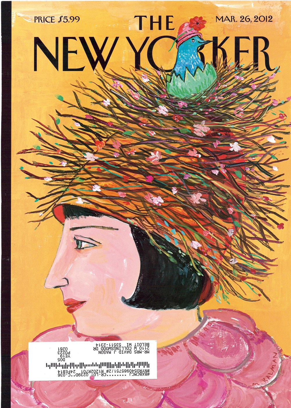 Журнал The New Yorker 26-03-2012, обложка