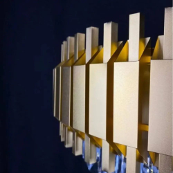 Люстра подвесная Lanbos, 10 ламп Е14, до 400 Вт, до 30 кв м, золотая