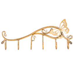 Вешалка настенная Бабочка Эир с 6-ю крючками Амбер