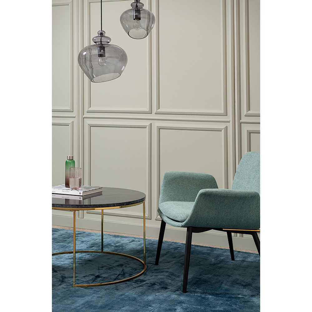 Набор из 2-х журнальных столиков Bergenson Bjorn Hans, 60 см и 80 см, черный мрамор